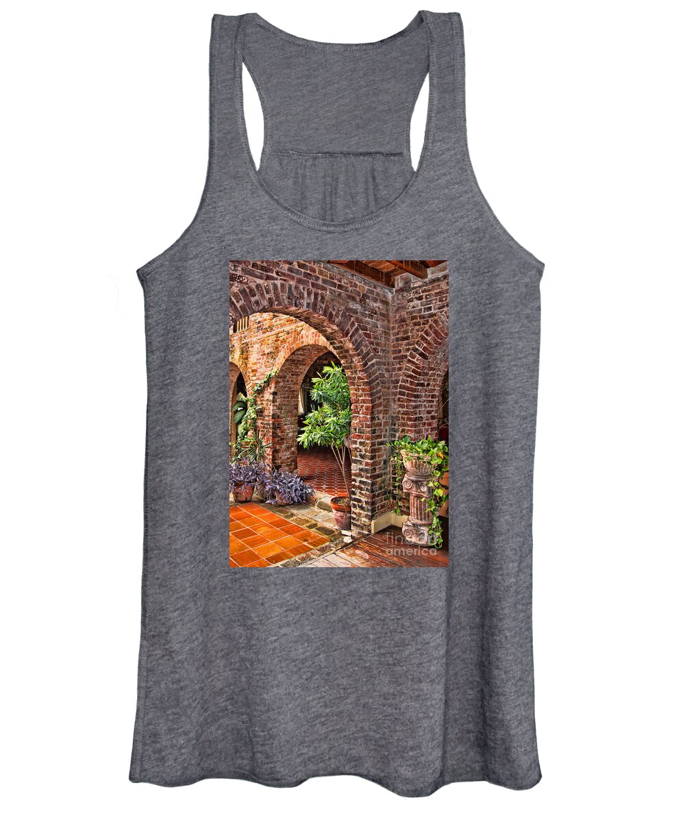 Architecture Women's Tank Top featuring the photograph Copper and Lumber Hotel by Olga Hamilton