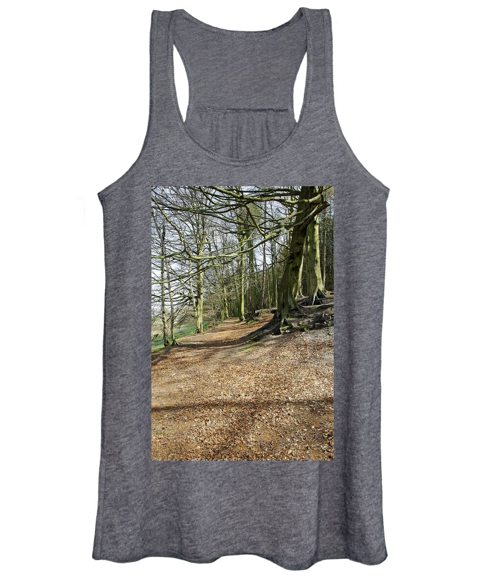 Cotton Women's Tank Top featuring the photograph Cotton Dell - Staffordshire by Rod Johnson