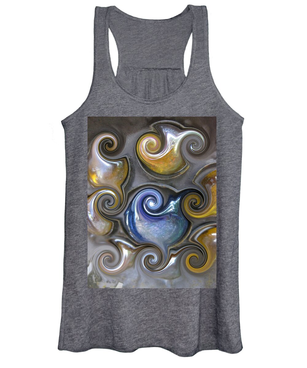 Curls Women's Tank Top featuring the photograph Curlicue II by Carolyn Jacob