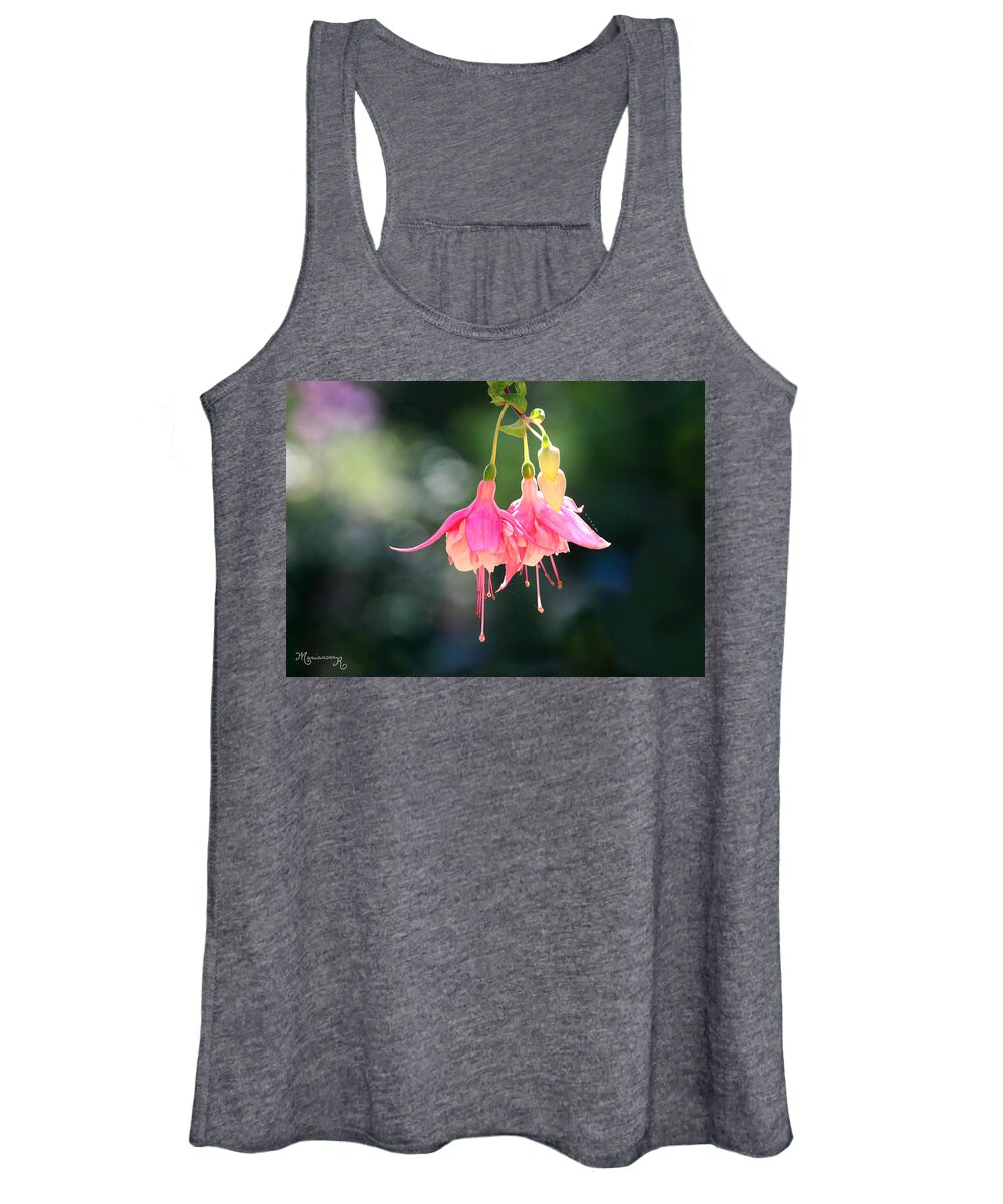 Fuchsia Women's Tank Top featuring the photograph Dancing in the Wind by Mariarosa Rockefeller