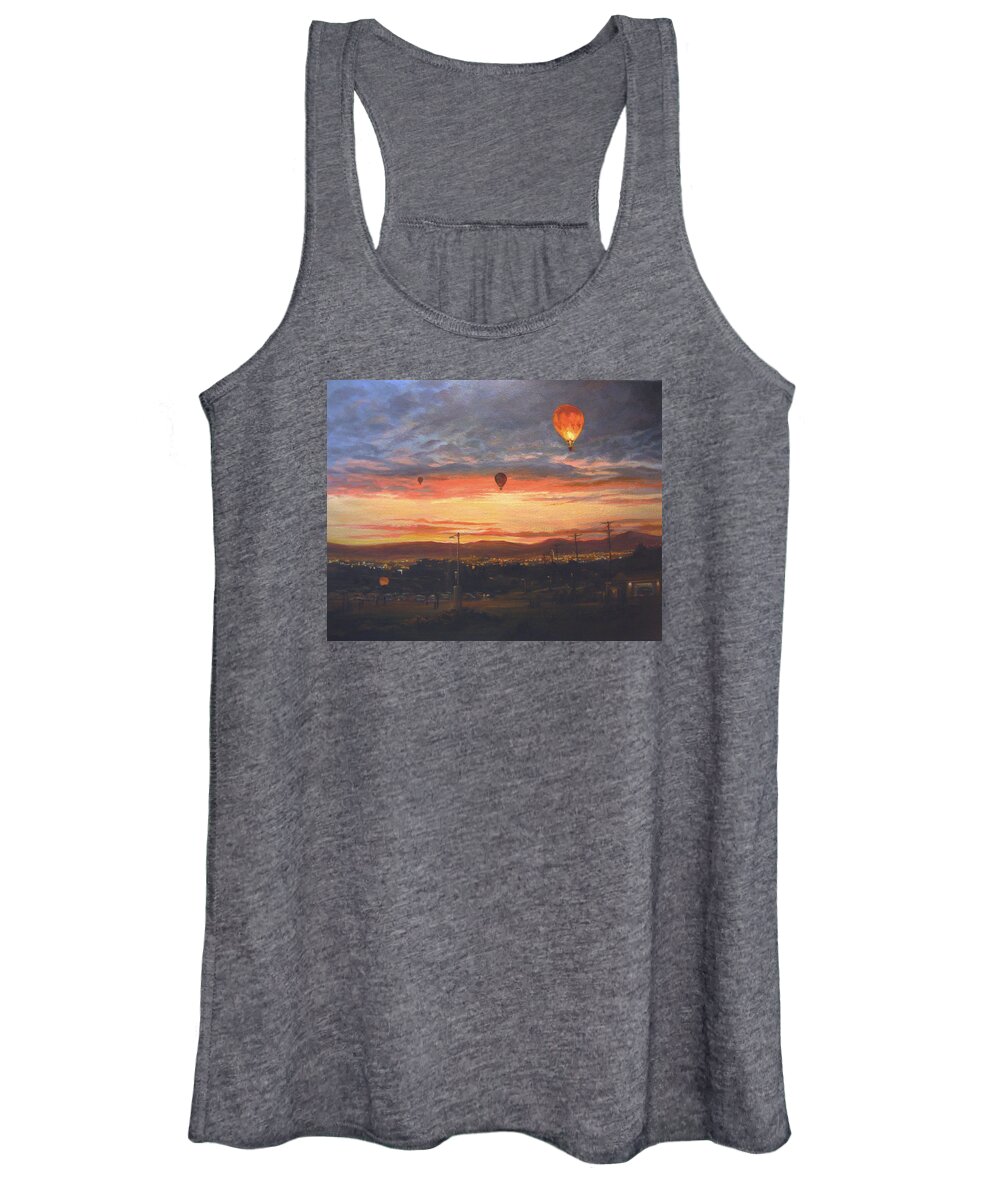Nature Women's Tank Top featuring the painting Dawn Patrol by Donna Tucker
