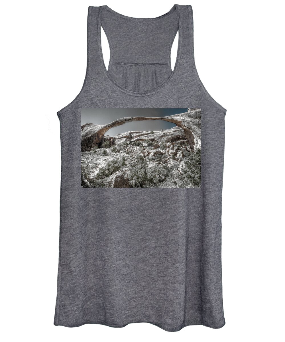 Utah Women's Tank Top featuring the photograph Delicate Stone by Richard Gehlbach