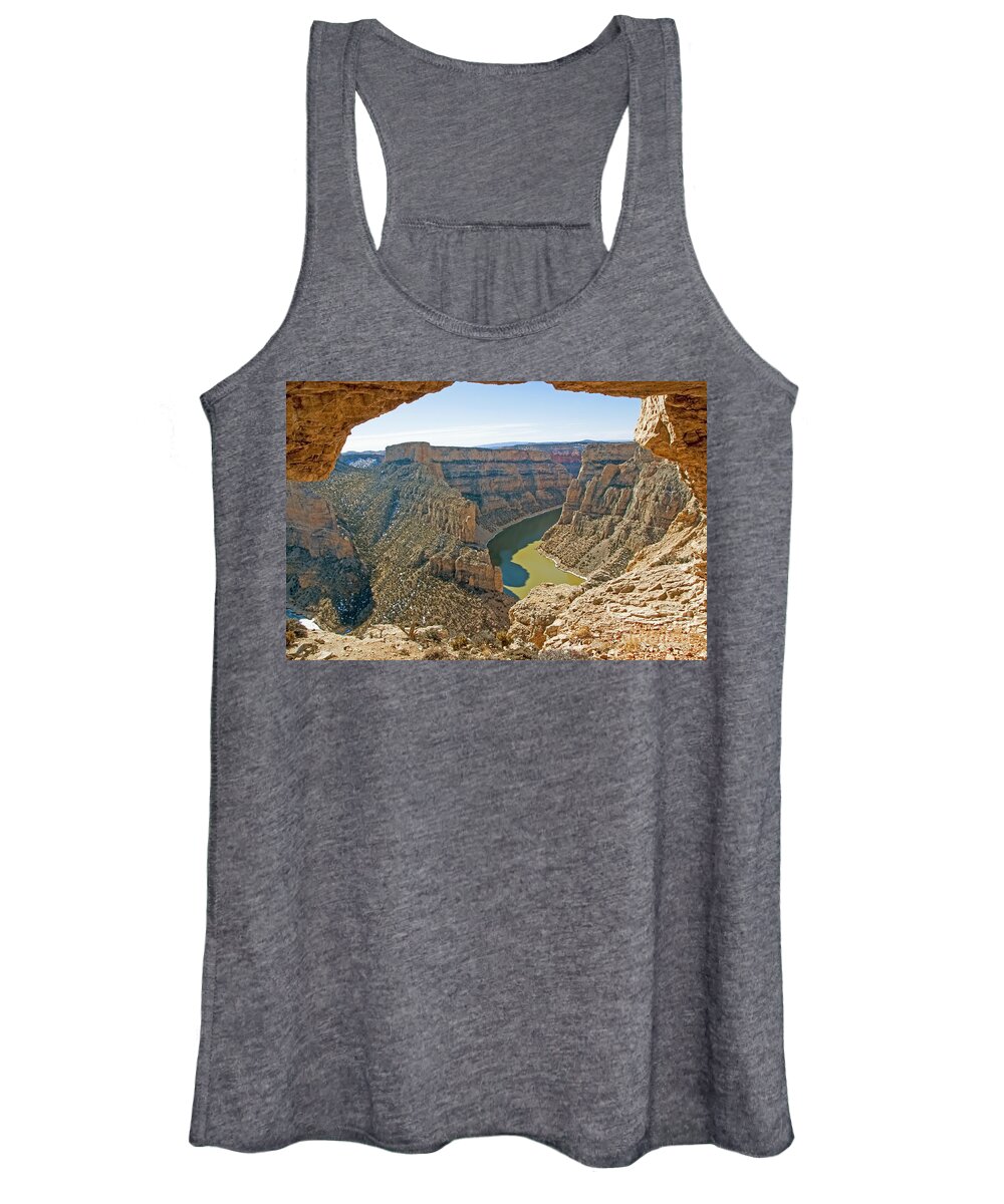 Bighorn River Women's Tank Top featuring the photograph Devils Overlook by Gary Beeler