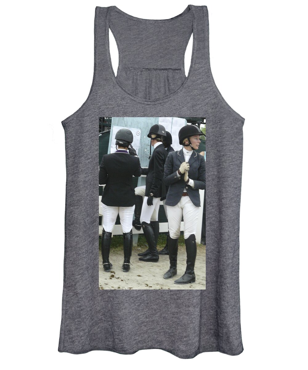 Equestrian Women's Tank Top featuring the photograph Devon e by Mary Ann Leitch