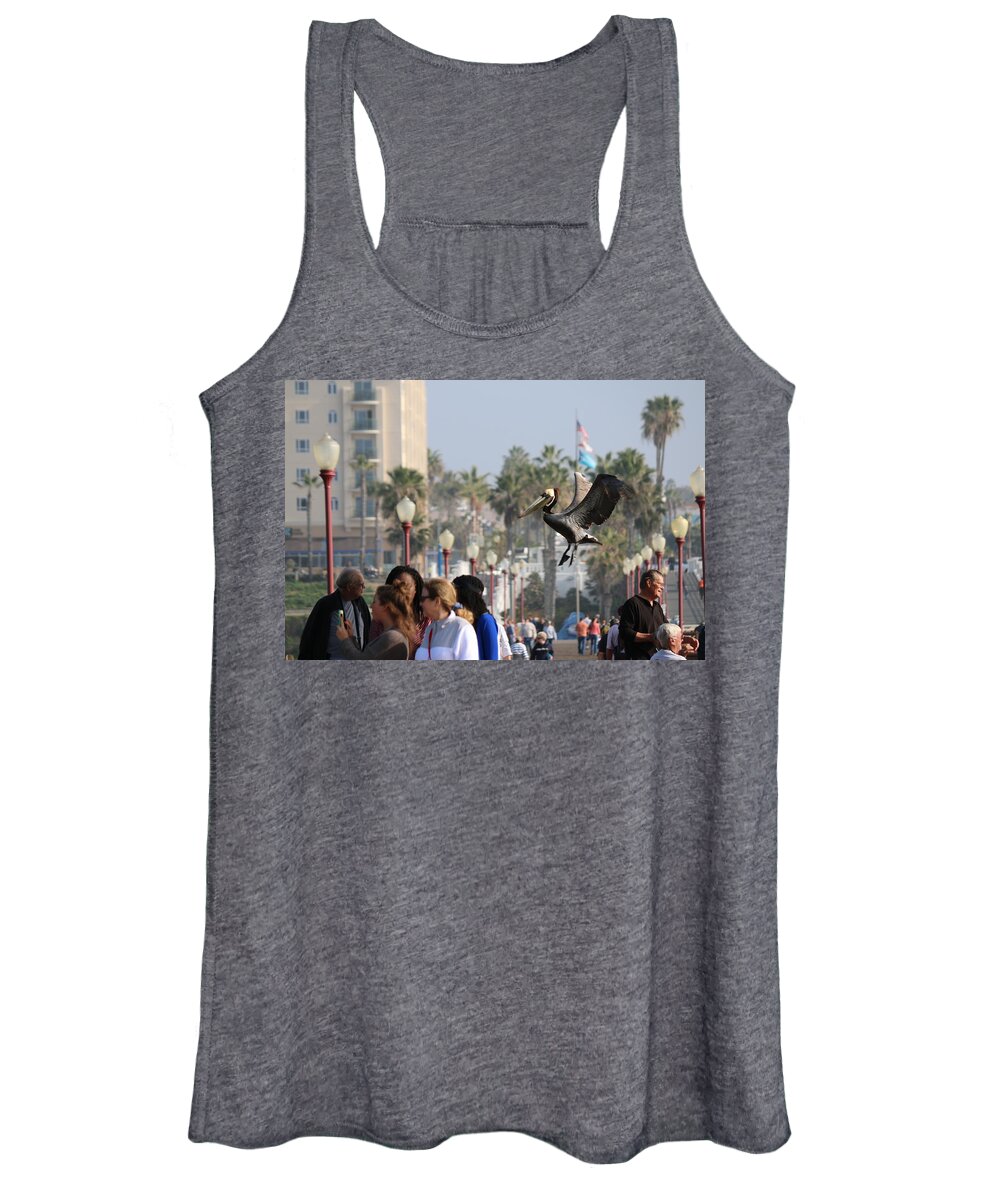 Wild Women's Tank Top featuring the photograph Emergency Landing by Christy Pooschke