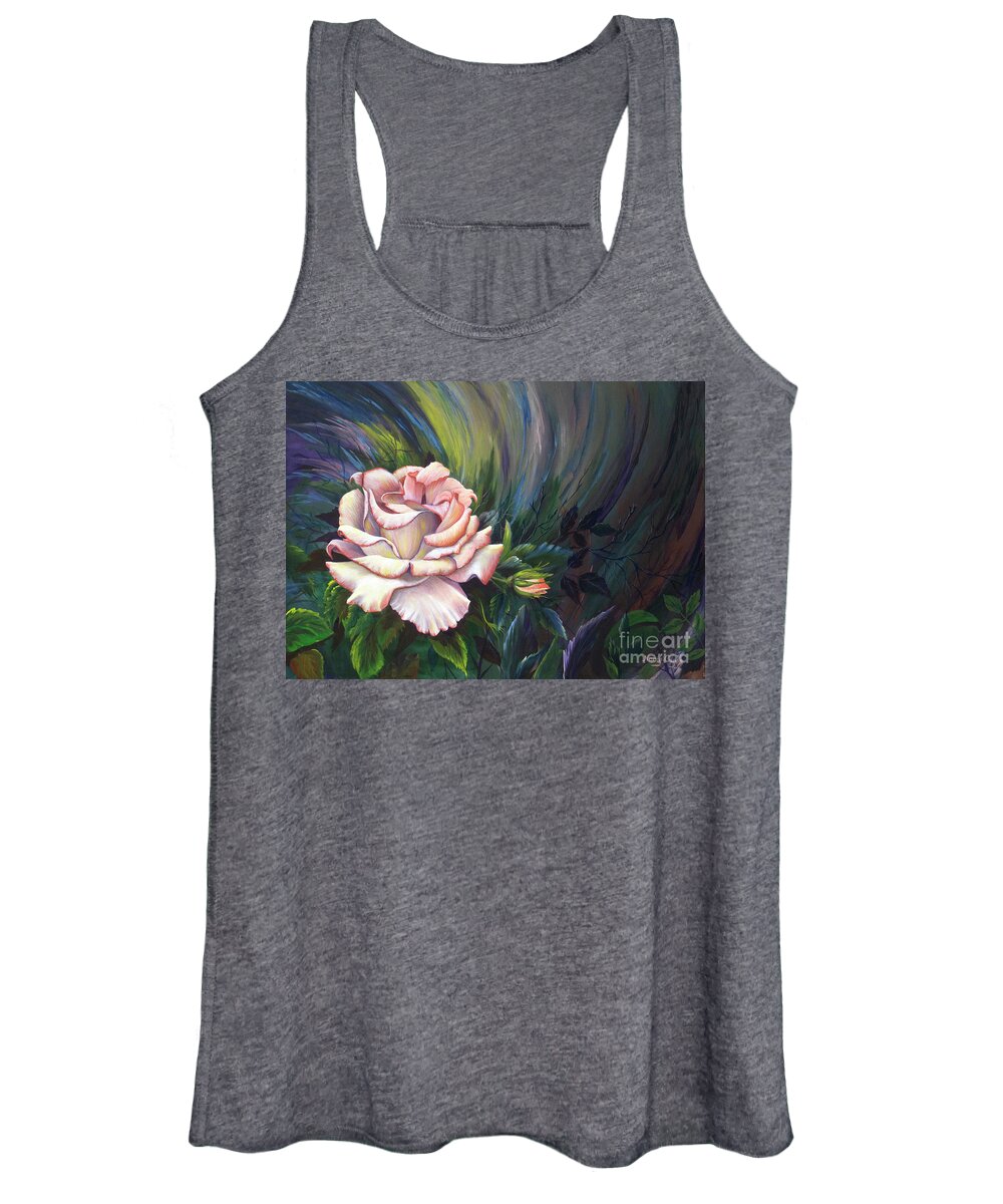 Rose Women's Tank Top featuring the painting Evangel of Hope by Nancy Cupp