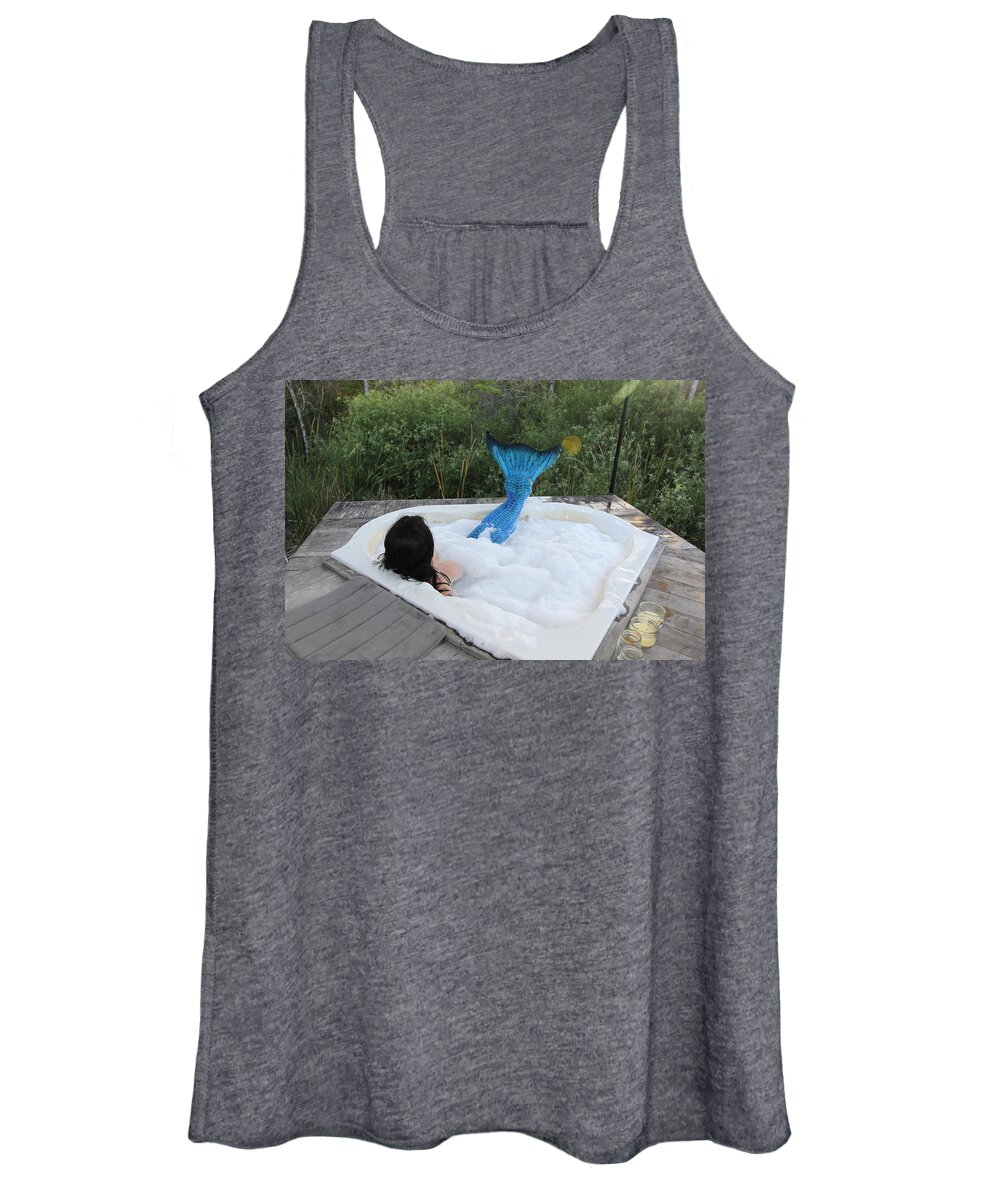 Everglades City Mermaid Women's Tank Top featuring the photograph Everglades City Florida Mermaid 018 by Lucky Cole