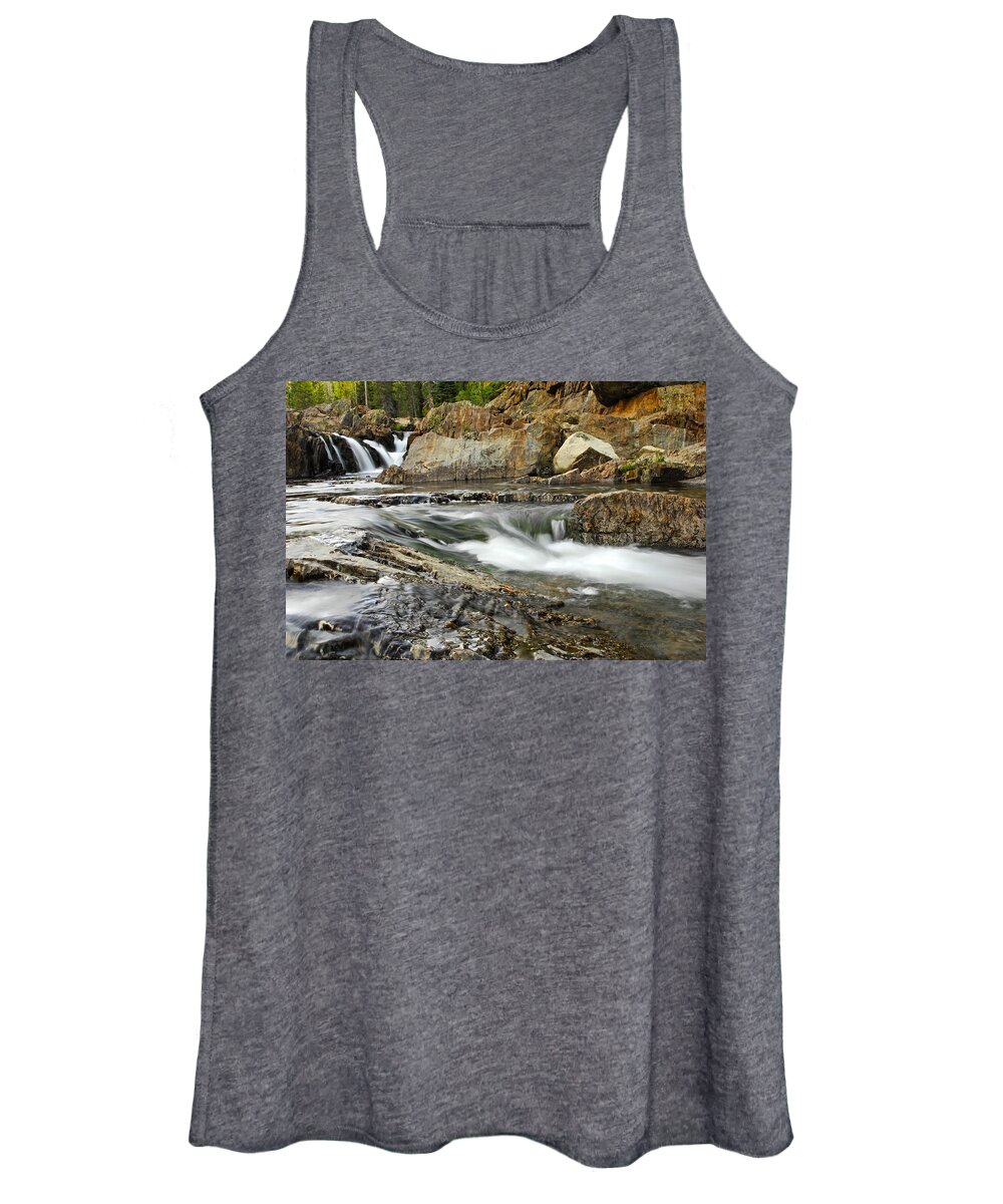 Nature Women's Tank Top featuring the photograph Everything Flows by Donna Blackhall