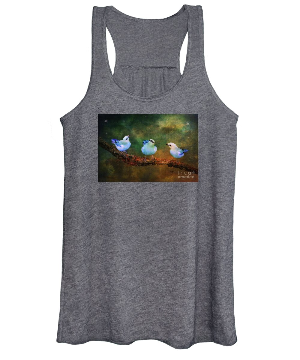 Bird Women's Tank Top featuring the photograph Faith Hope and Charity by Lois Bryan