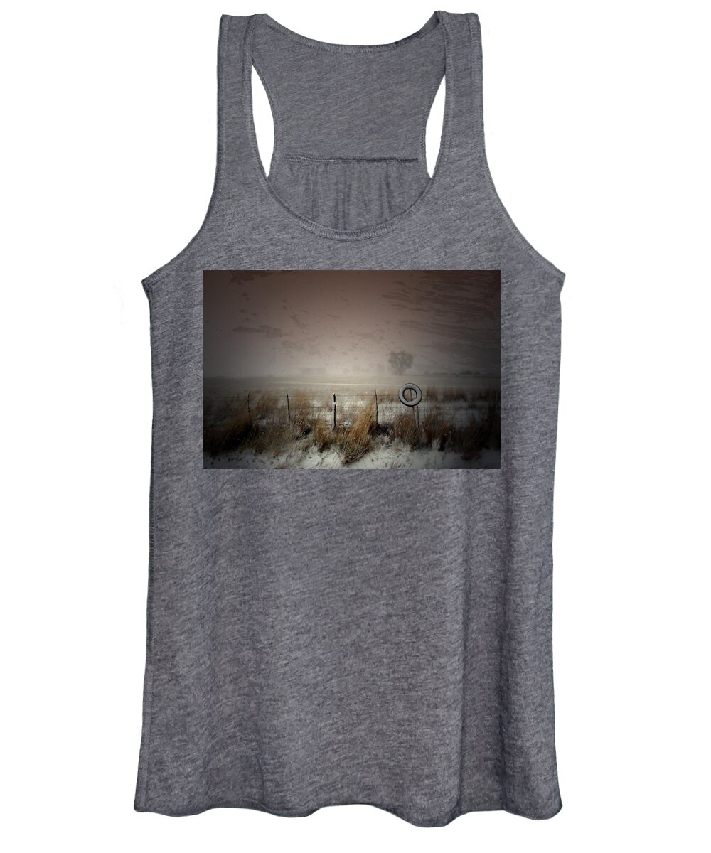 Snow Women's Tank Top featuring the photograph Falling Softly by Mark Ross