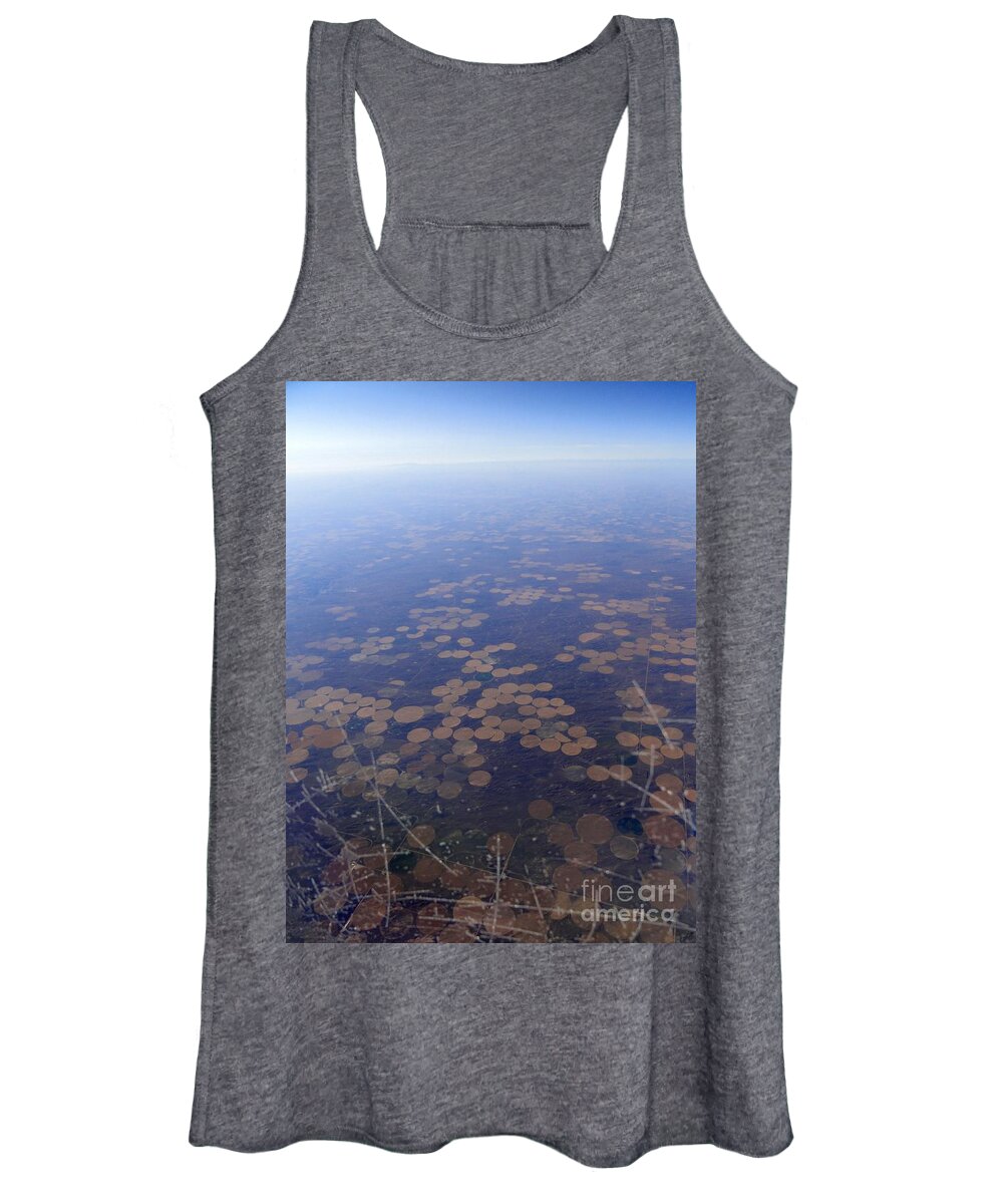 Crop Circles Women's Tank Top featuring the photograph Farming The Planet by Anthony Wilkening