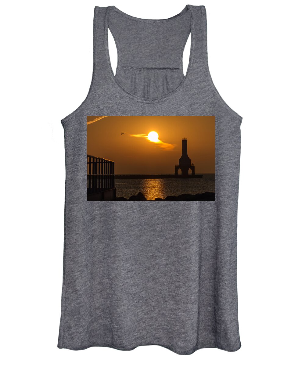 Sunrise Women's Tank Top featuring the photograph Fire Sky II by James Meyer