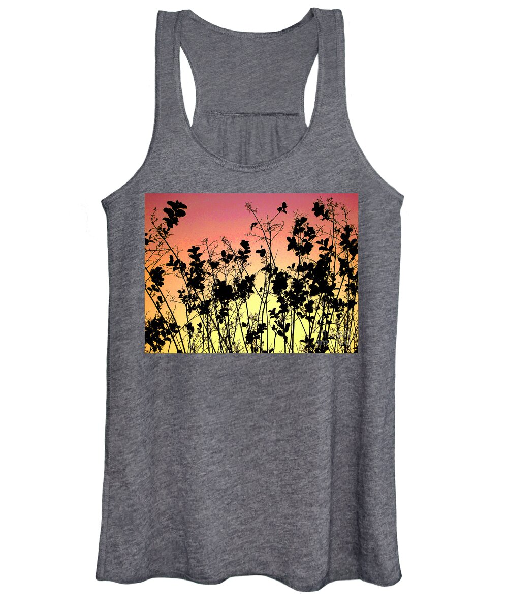  Agriculture Women's Tank Top featuring the photograph Flowers in the backlight 2 by Amanda Mohler
