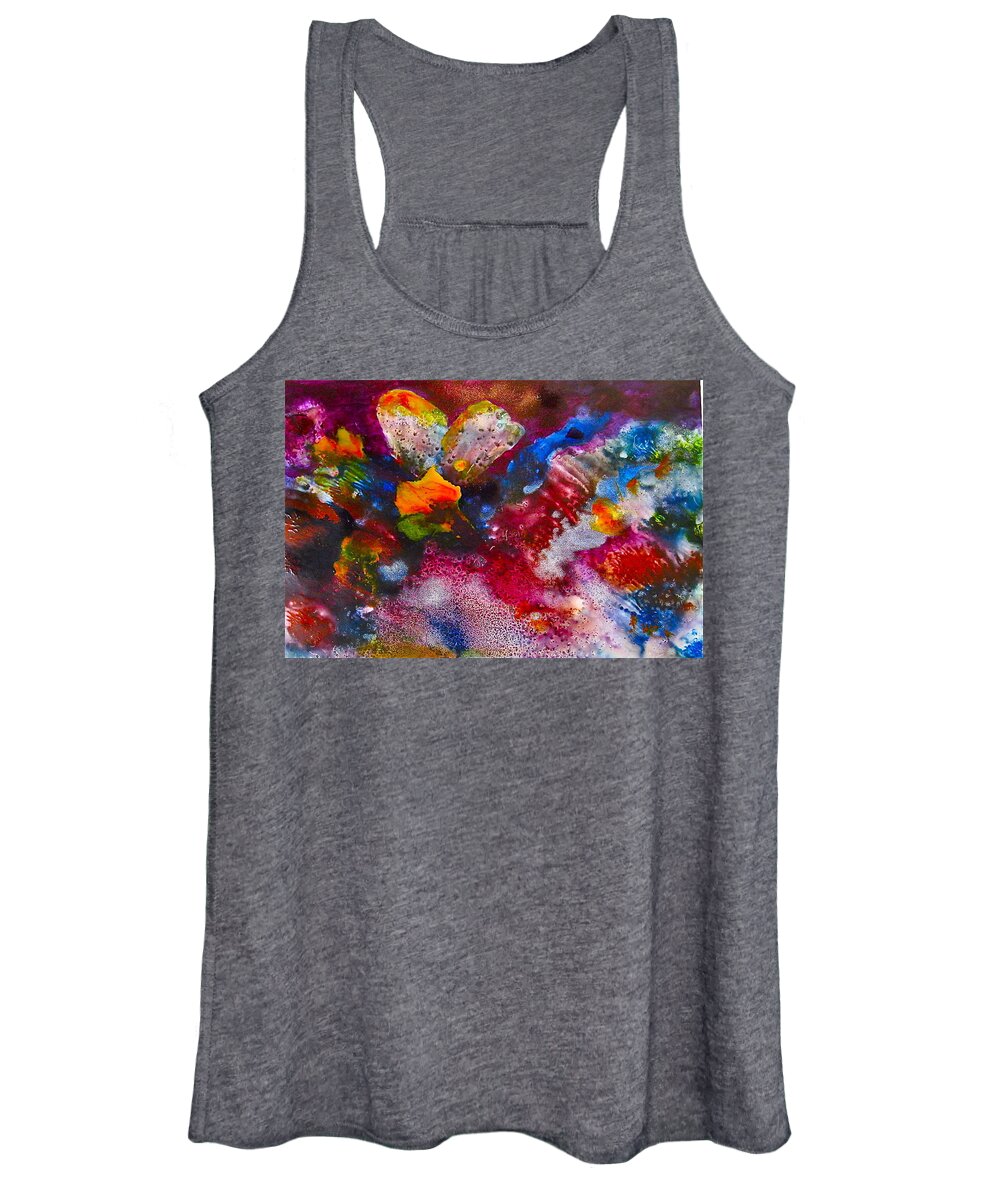 Butterfly Women's Tank Top featuring the painting Flutter-by by Janice Nabors Raiteri