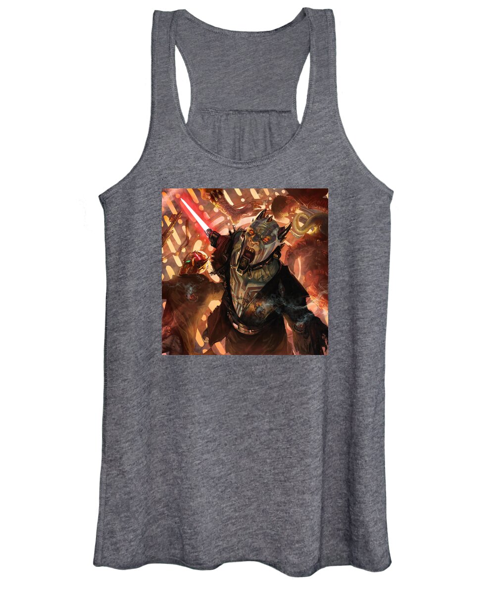 Star Wars Women's Tank Top featuring the digital art Force Scream by Ryan Barger