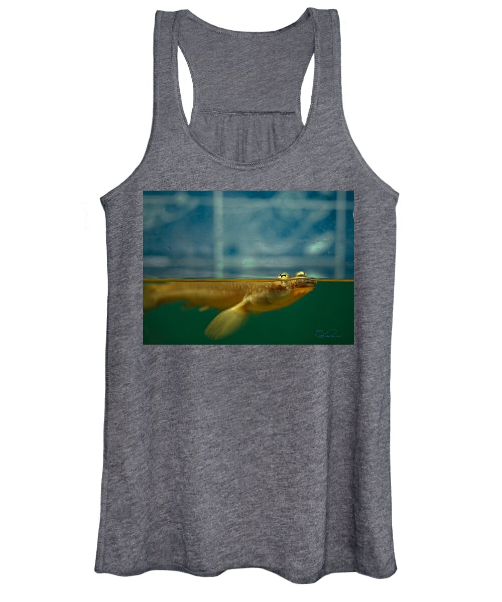 Anableps Women's Tank Top featuring the photograph Four Eyes by S Paul Sahm
