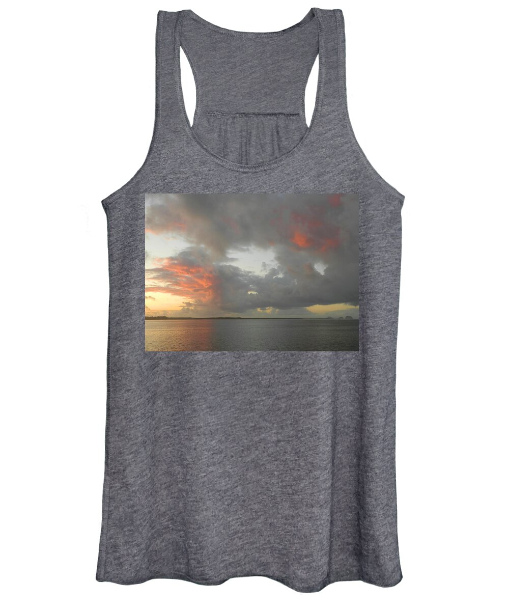 Sunset Women's Tank Top featuring the photograph Funnel Cloud Forming by Gallery Of Hope 