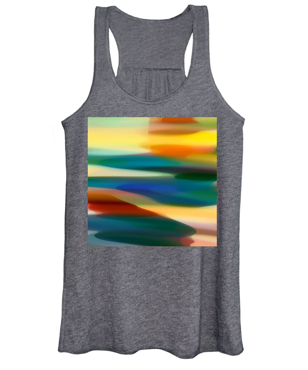 Fury Women's Tank Top featuring the painting Fury Seascape 5 by Amy Vangsgard