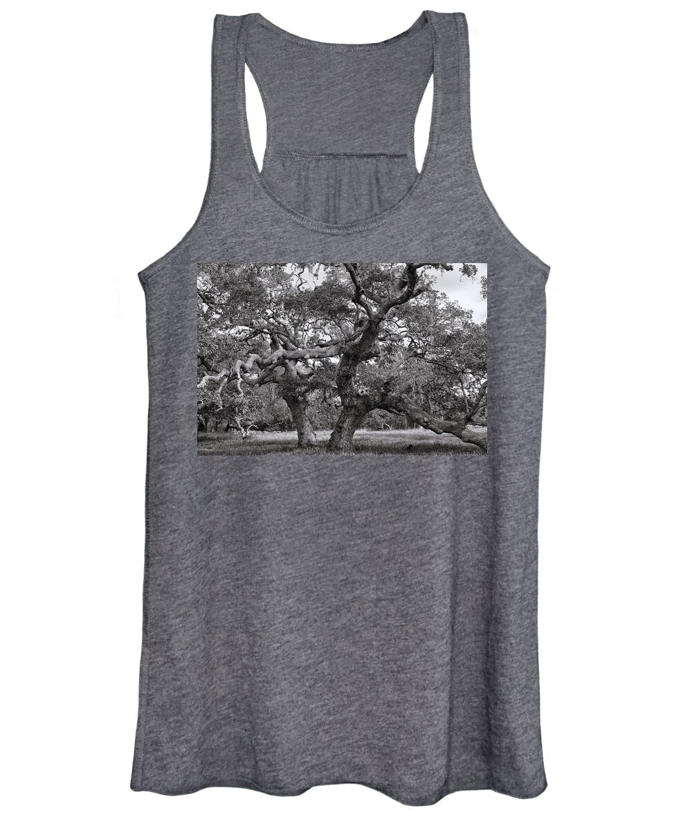 Oak Women's Tank Top featuring the photograph Gnarly Tree by Daniel George