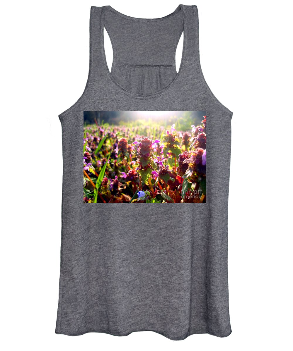 Meadow Women's Tank Top featuring the photograph Good Morning by Nina Ficur Feenan