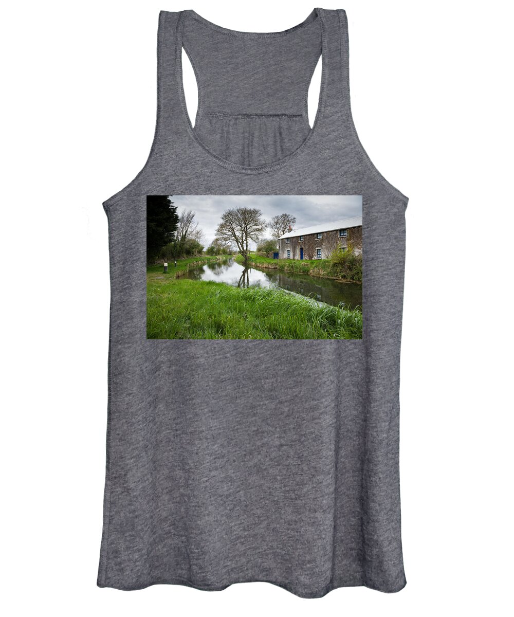 Grand Women's Tank Top featuring the photograph Grand Canal at Miltown by Ian Middleton