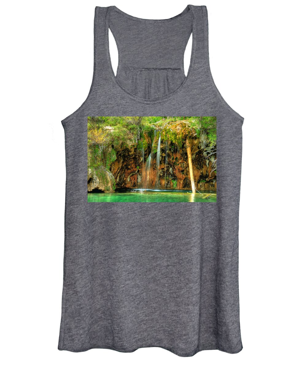 Home Women's Tank Top featuring the photograph Hanging Lake by Richard Gehlbach