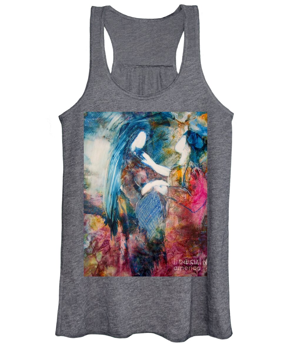 Women Women's Tank Top featuring the painting Healing Touch by Deborah Nell