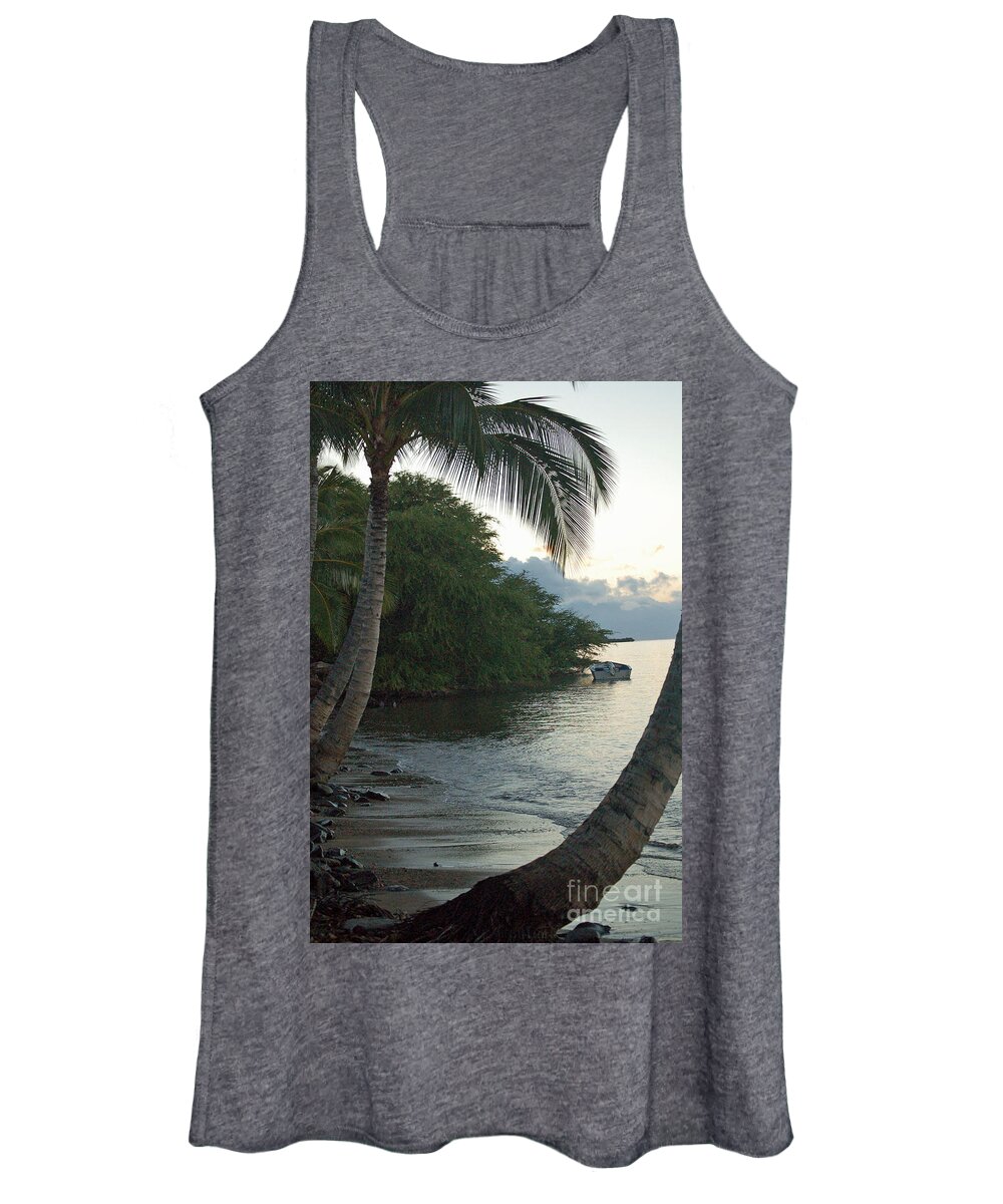 Sand Women's Tank Top featuring the photograph Hotel Molokai Beach by Terry Holliday