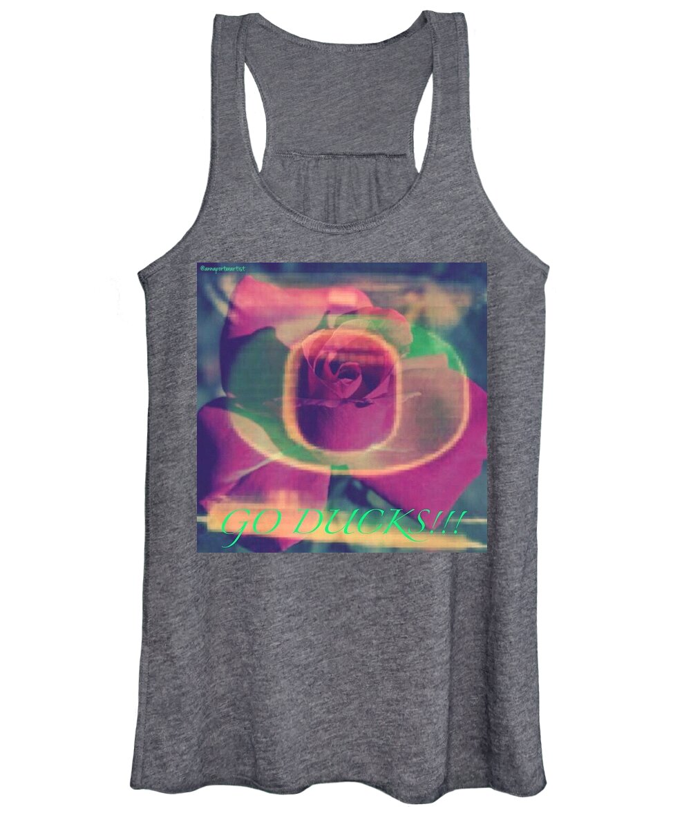 How About Those Ducks Women's Tank Top featuring the photograph How About Those Ducks by Anna Porter