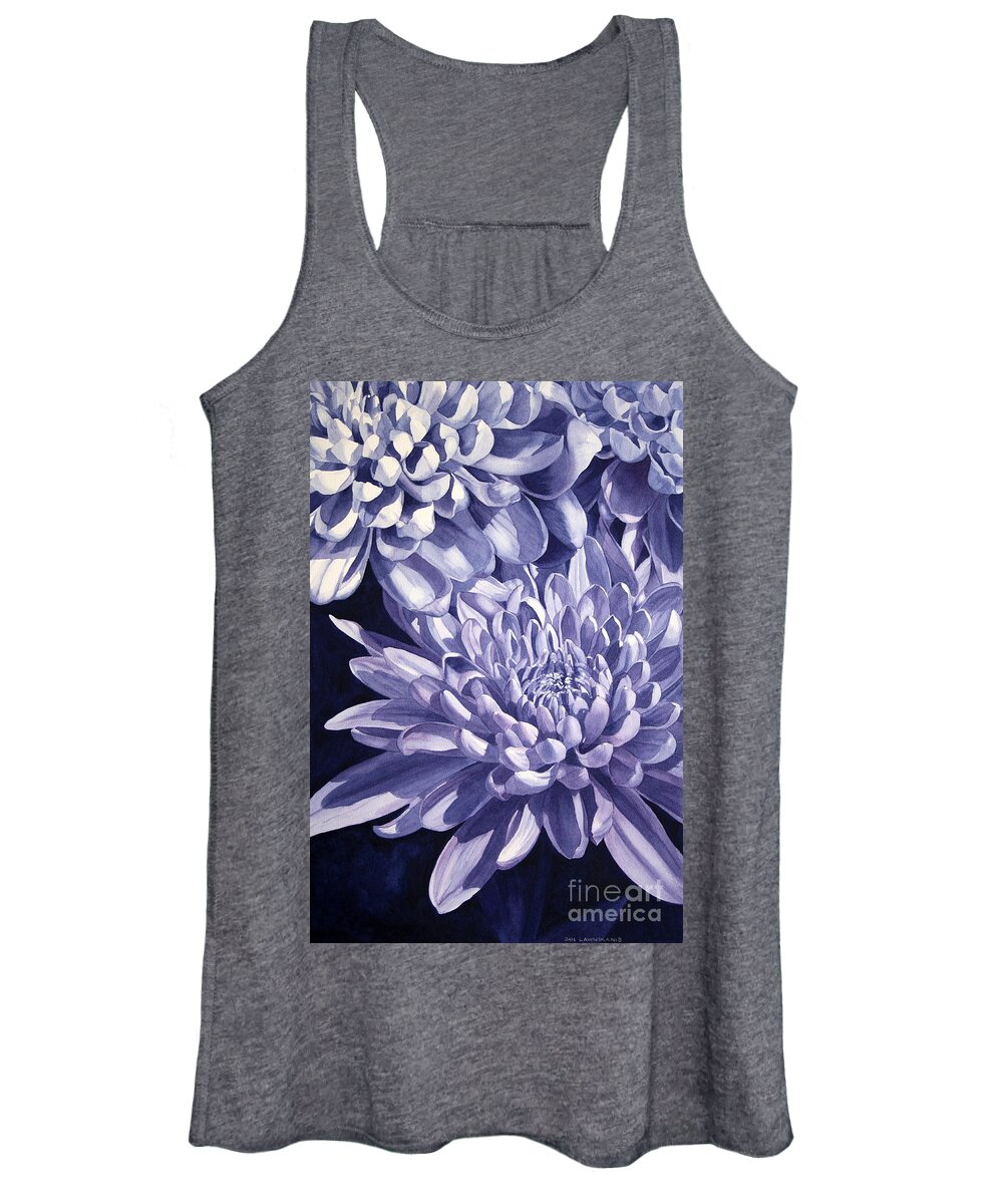 Jan Lawnikanis Women's Tank Top featuring the painting In Full Bloom by Jan Lawnikanis