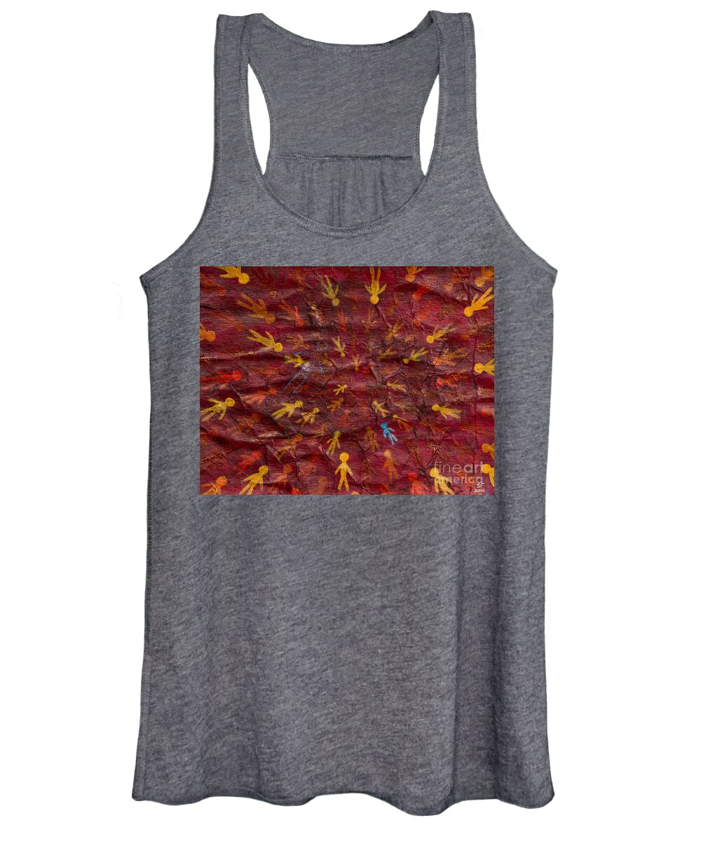  Women's Tank Top featuring the painting Infinite Possibilities by Stefanie Forck