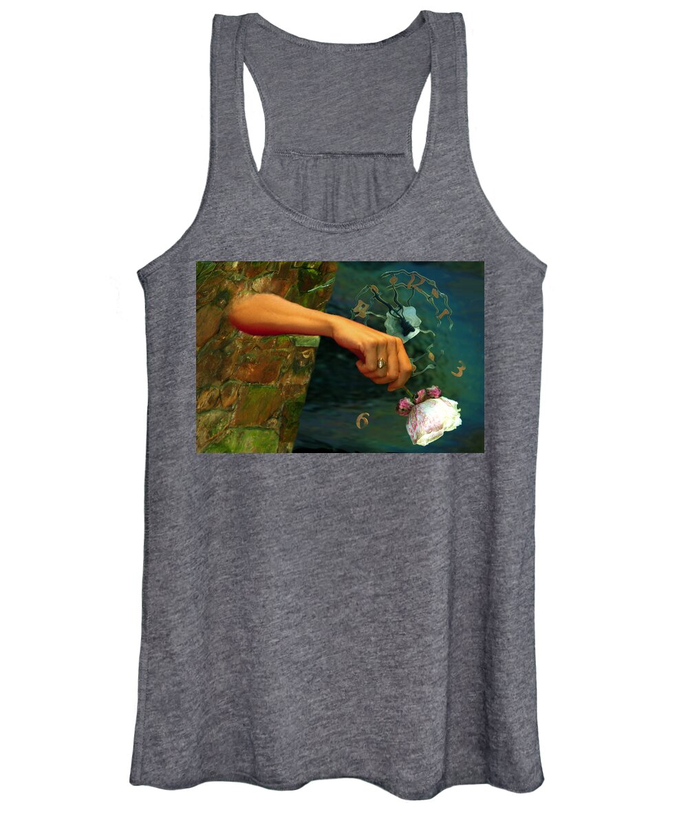 Time Women's Tank Top featuring the digital art It All Goes Away by Lisa Yount