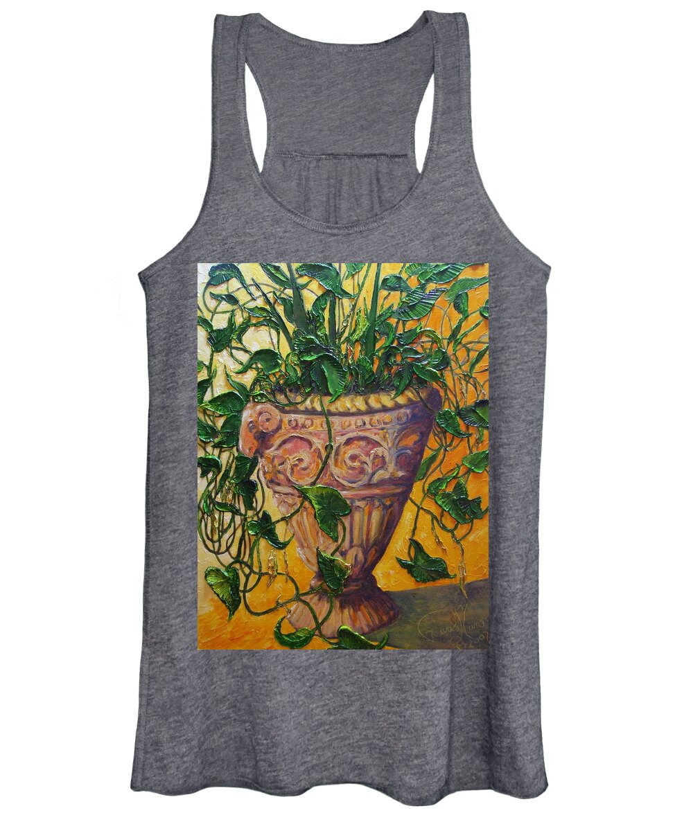 Devil's Ivy Women's Tank Top featuring the painting Devil's Ivy by Paris Wyatt Llanso