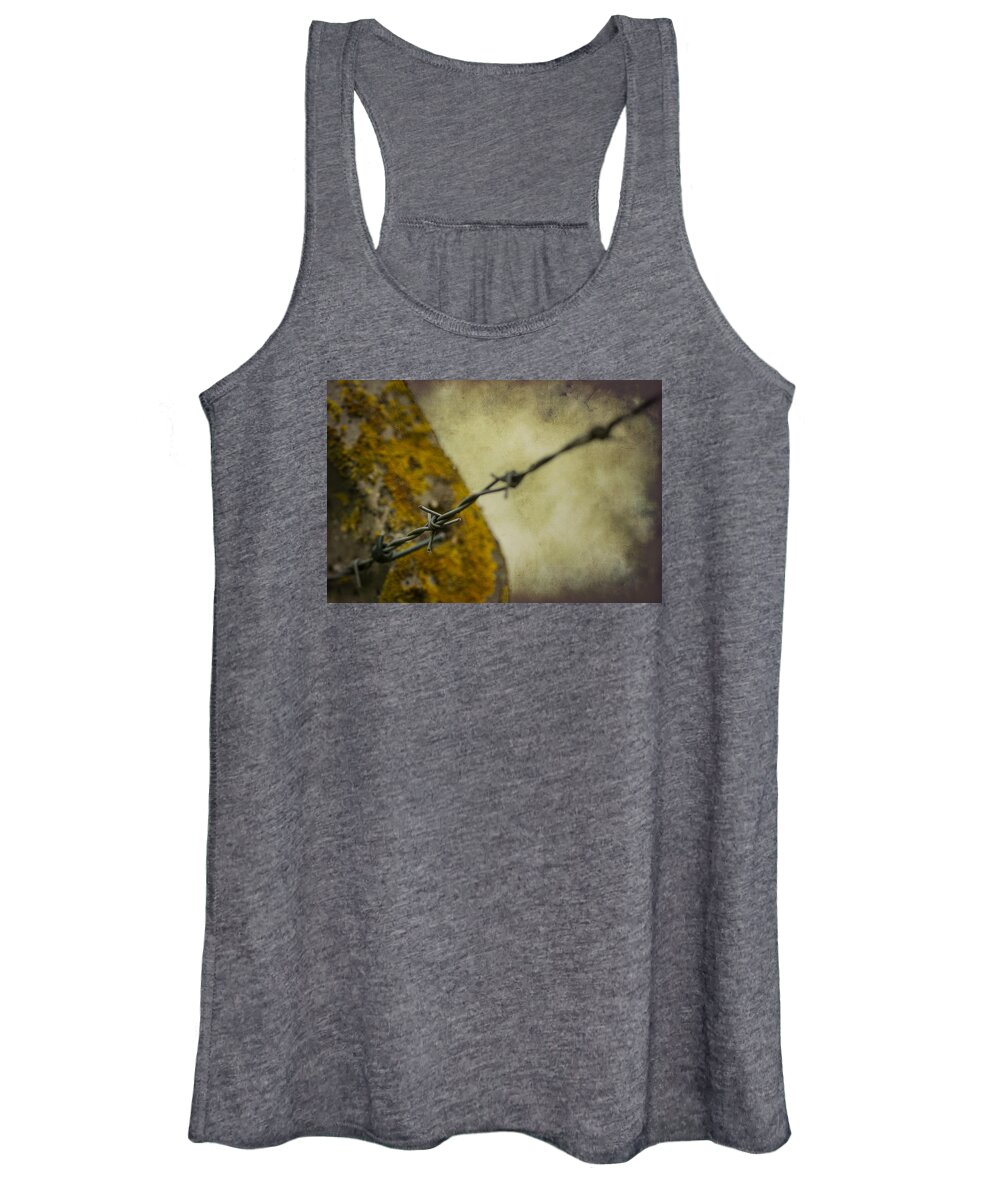 Clare Bambers Women's Tank Top featuring the photograph Keeping You Out or Keeping Me In by Clare Bambers
