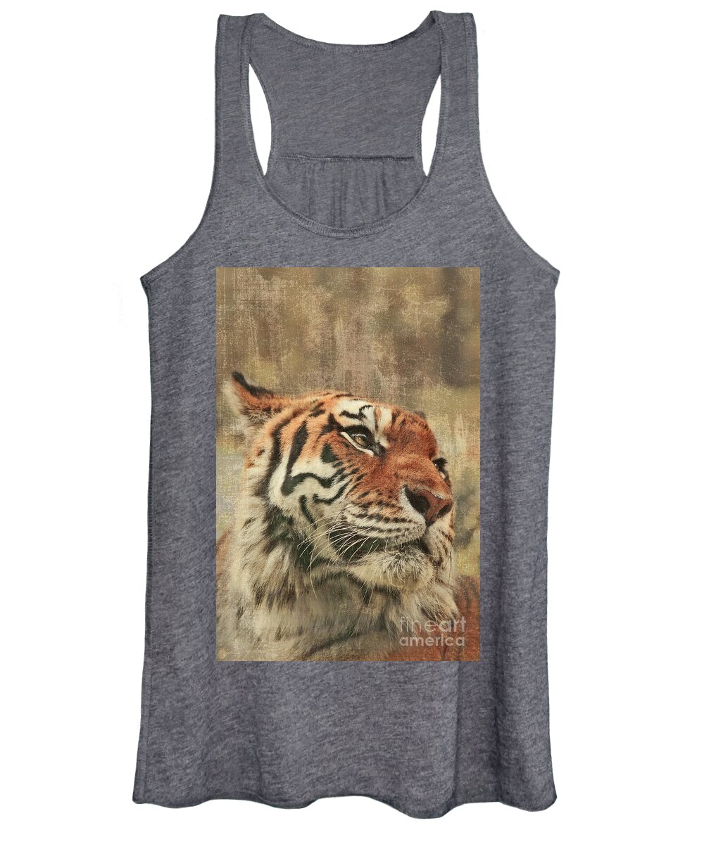 Tiger Women's Tank Top featuring the photograph Le Reveur by Aimelle Ml