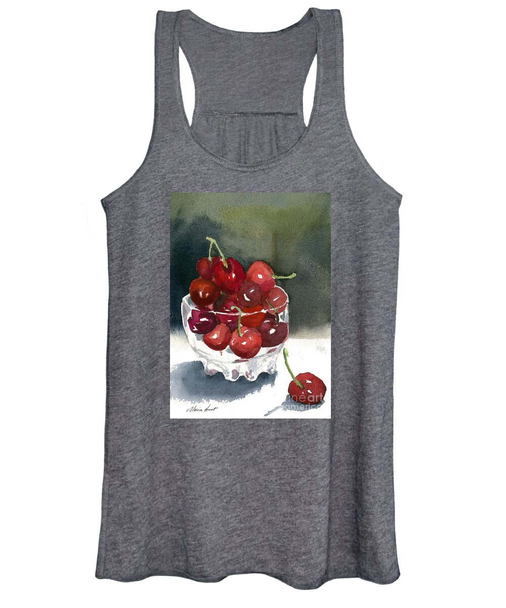 Still Life Women's Tank Top featuring the painting Such a Cheery Note by Maria Hunt