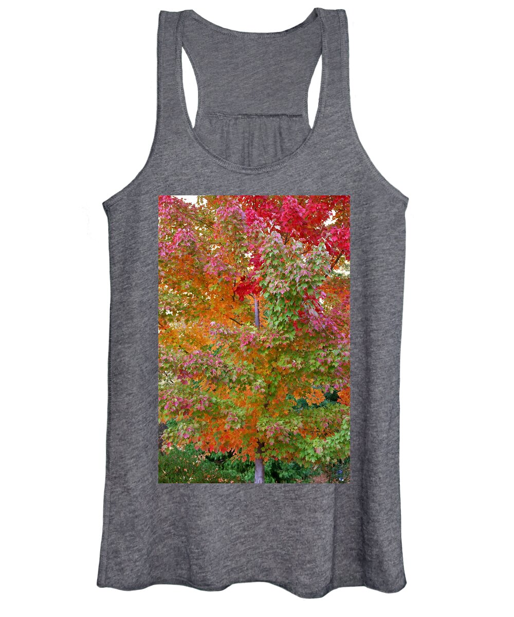 Fall Foliage Women's Tank Top featuring the photograph Liquid Amber Magic by Michele Myers