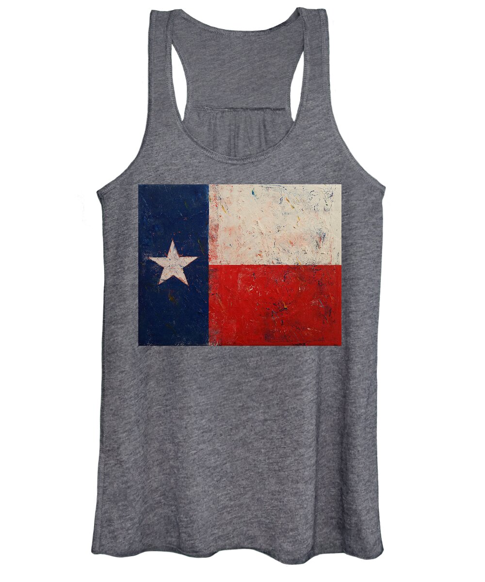 Art Women's Tank Top featuring the painting Lone Star by Michael Creese