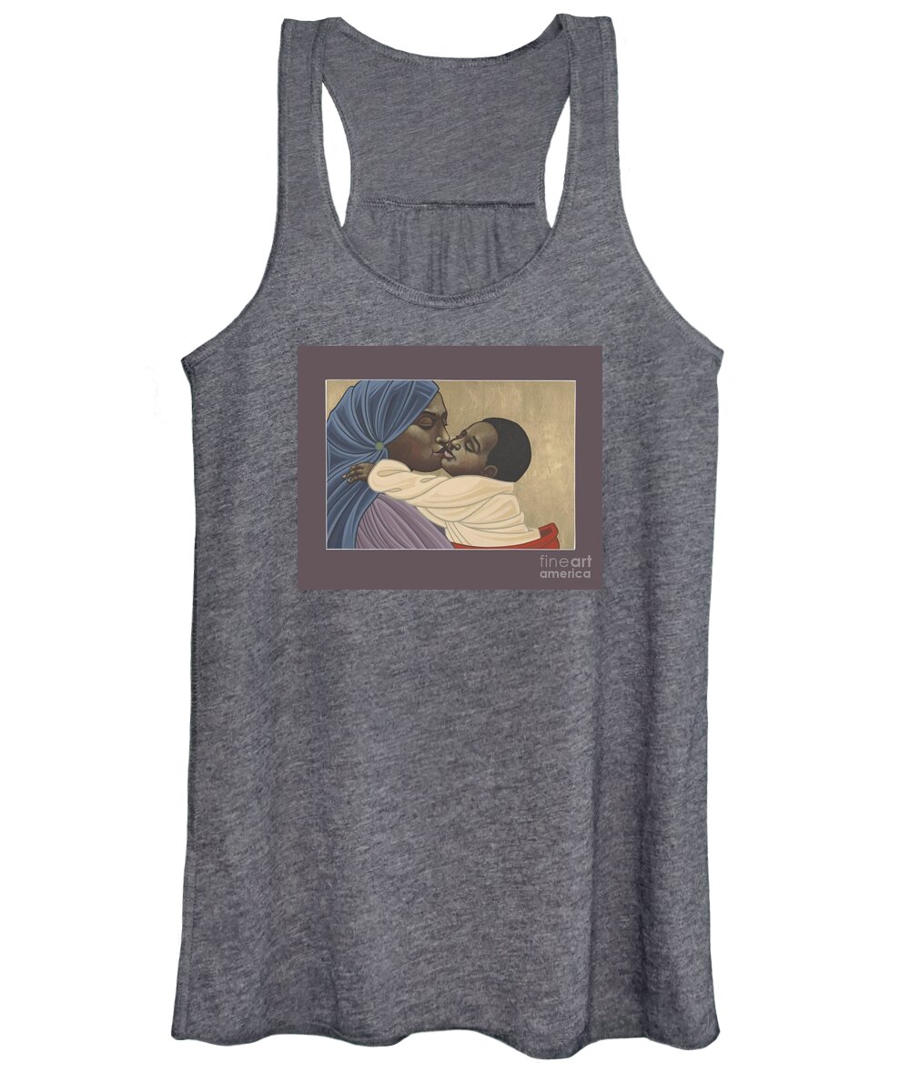 Mother And Child Of Kibeho Women's Tank Top featuring the painting Mother and Child of Kibeho 211 by William Hart McNichols