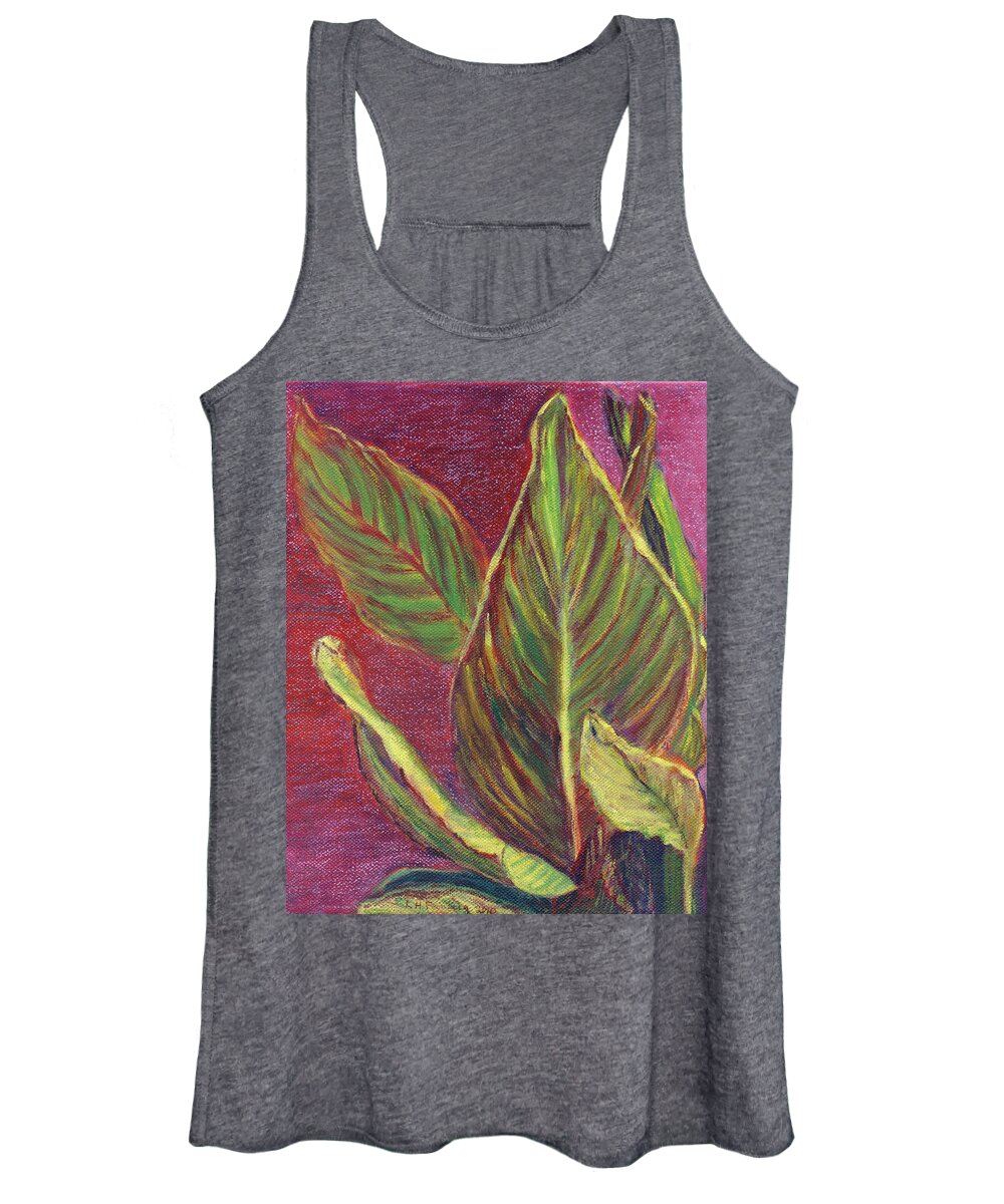 Landscape Women's Tank Top featuring the painting Multicolor Leaves by Linda Feinberg