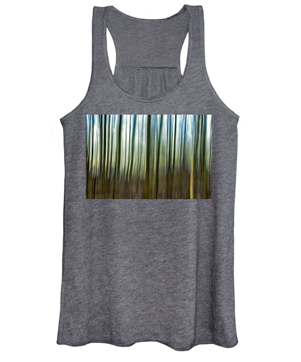 Nature Women's Tank Top featuring the photograph Abstract trees by Mike Santis