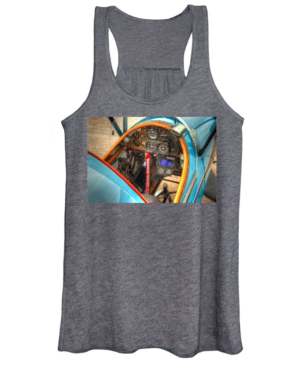 Airplane Women's Tank Top featuring the photograph N1G Interior by Tim Stanley