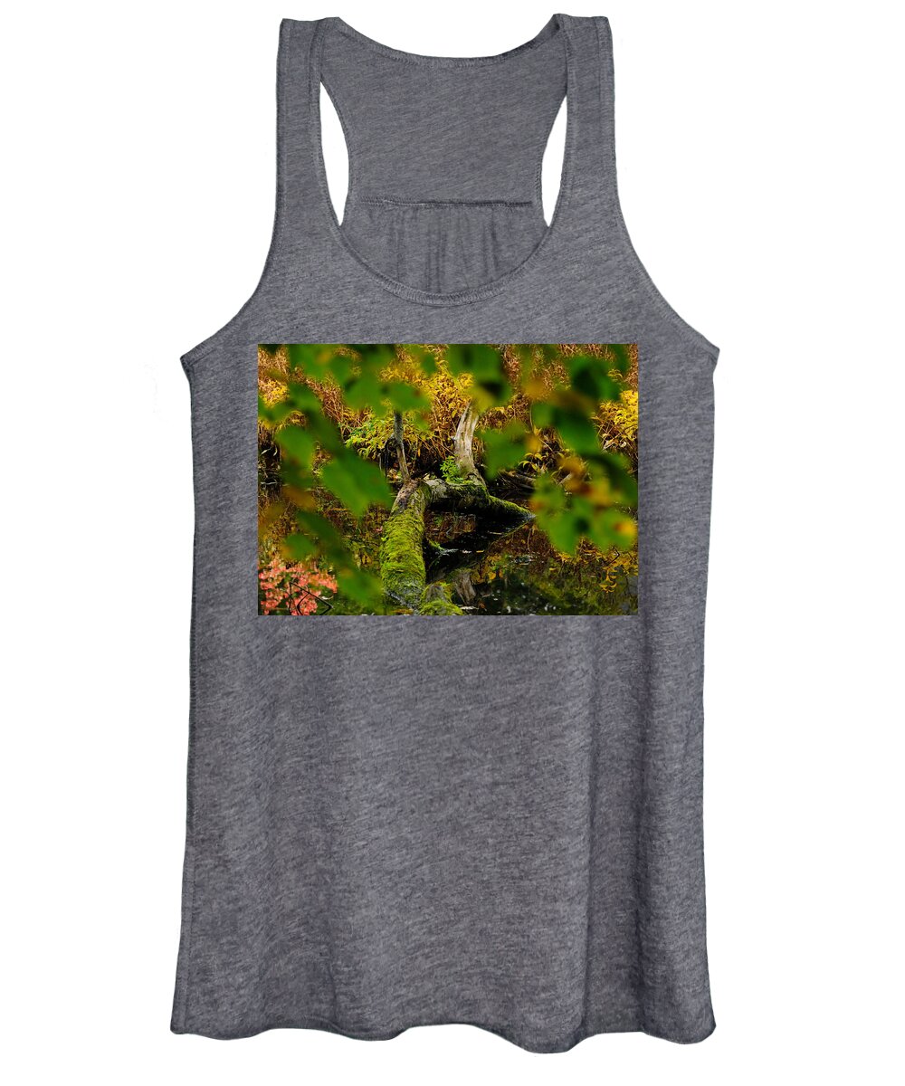 Natick Women's Tank Top featuring the photograph Natick Town Forest by Mark Valentine