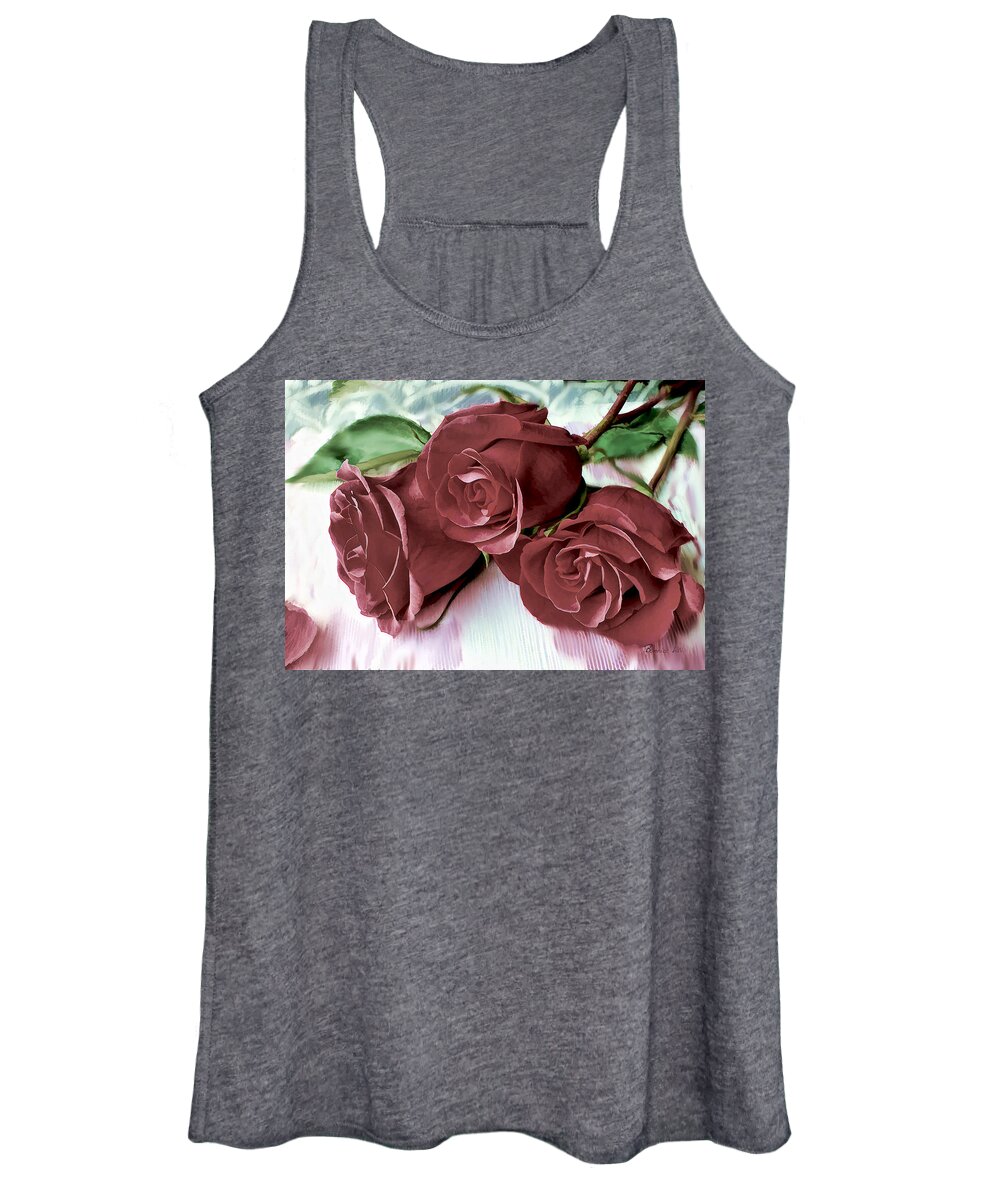 Roses Women's Tank Top featuring the photograph Natures Purfume by Bonnie Willis