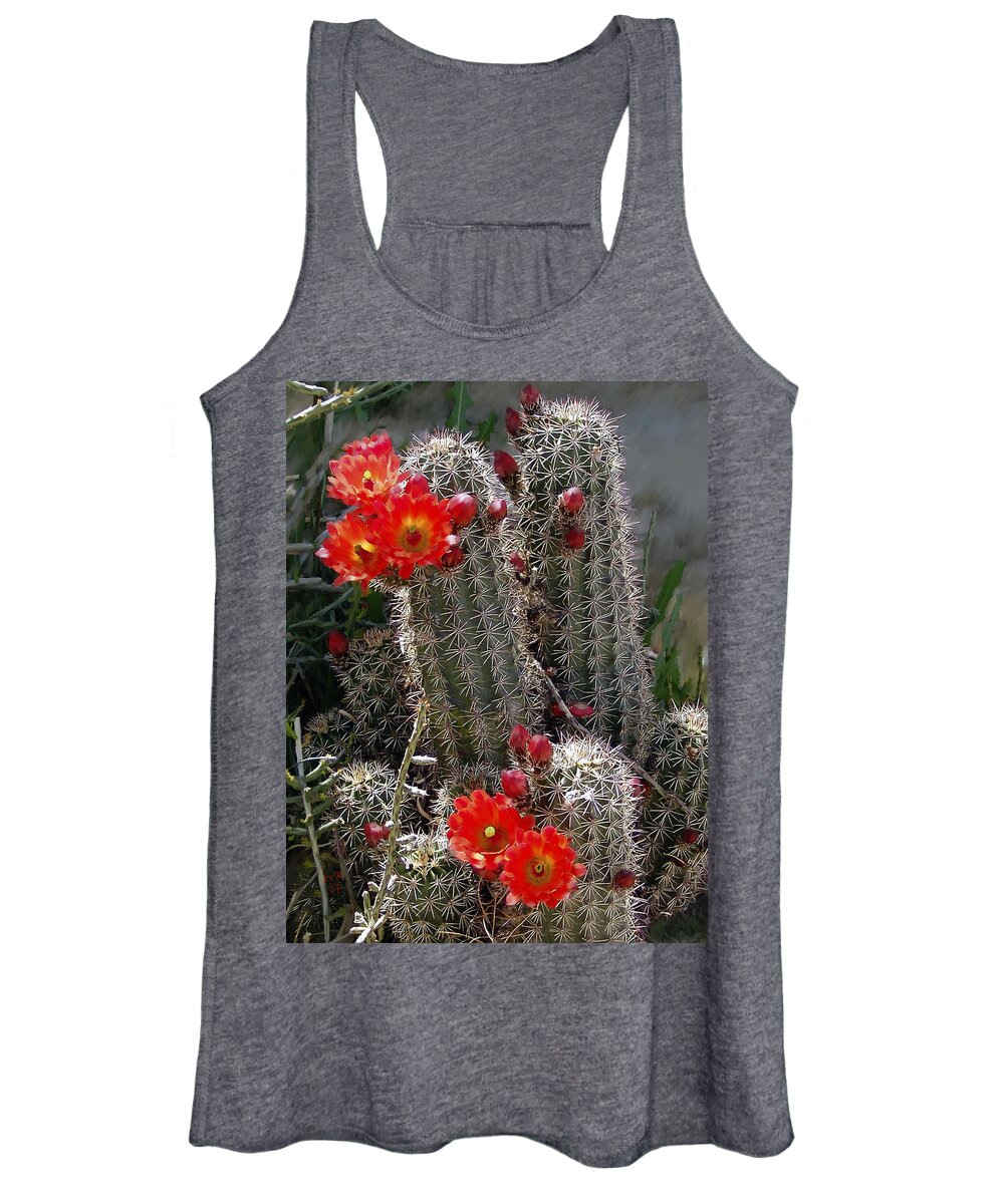 Cactus Women's Tank Top featuring the photograph New Mexico cactus by Kurt Van Wagner