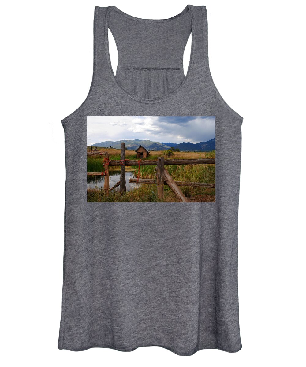 New Mexico Women's Tank Top featuring the photograph New Mexico Fence by Glory Ann Penington