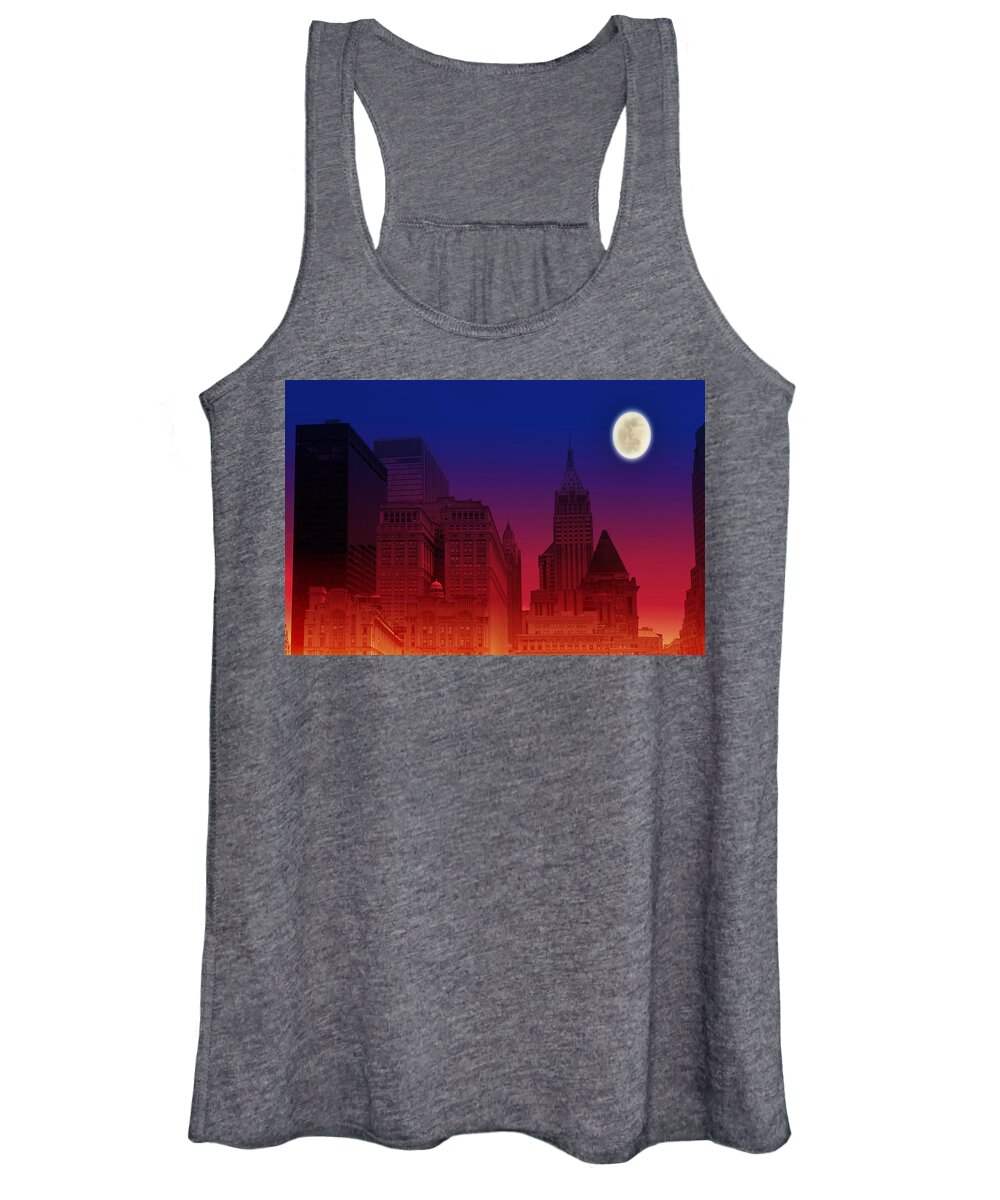 Evie Women's Tank Top featuring the photograph New York City Skyline by Evie Carrier
