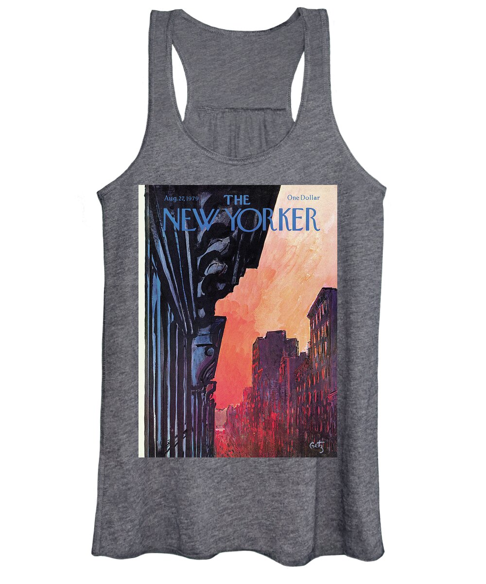 Urban Women's Tank Top featuring the painting New Yorker August 27th, 1979 by Arthur Getz