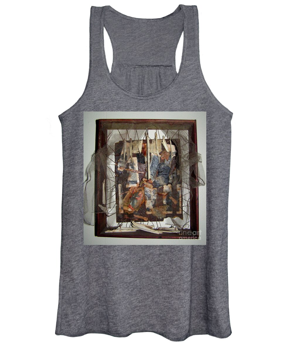 Sculpture Women's Tank Top featuring the sculpture Novena For a Stranger by Bellavia