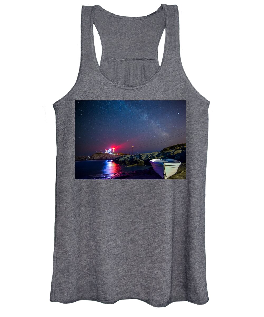  Women's Tank Top featuring the photograph Nubble Light by Bryan Xavier